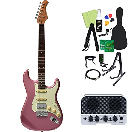 Amazon | Bacchus BST-2-RSM/R エレキギター初心者14点セット